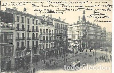Postales: Espana & Marcofilia, Madrila, Calle de Alcal&aacute;, Coimbra 1904 (4)