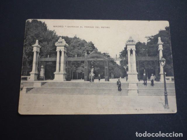 Postales: MADRID ENTRADA AL PARQUE DEL RETIRO - Foto 1