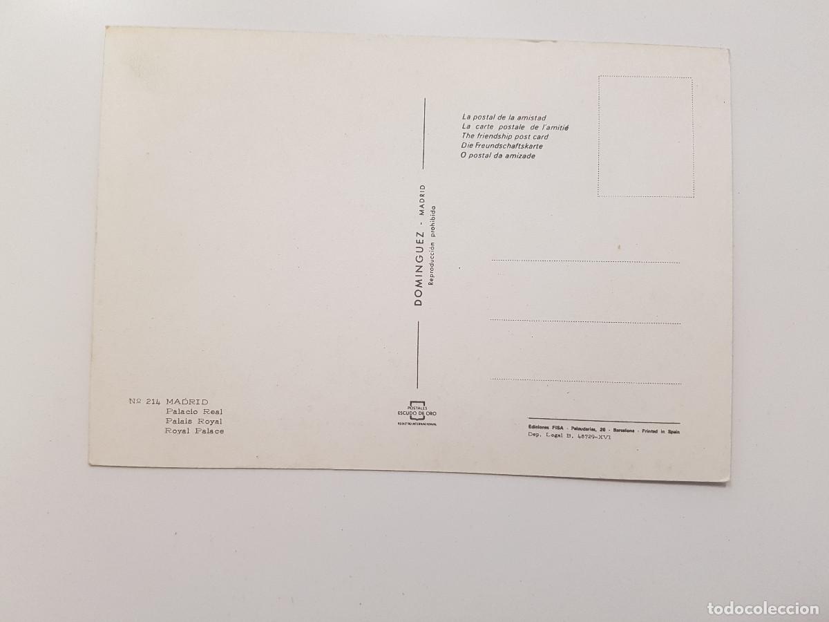 Postales: POSTAL MADRID PALACIO REAL. 1973 SIN CIRCULAR - Foto 2
