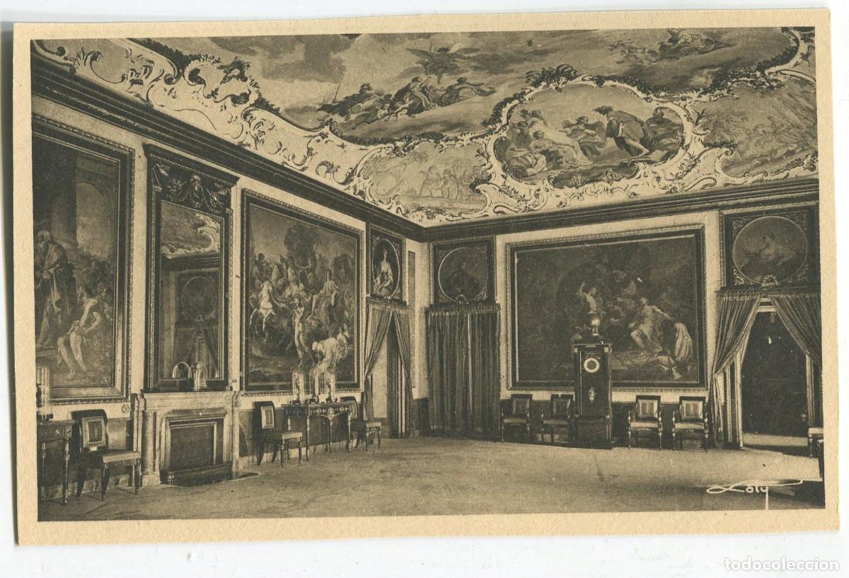 Postkarten: Aranjuez. Bellezas y encantos de Aranjuez. Serie I n&ordm; 10. Comedor de gala. Colecciones Loty