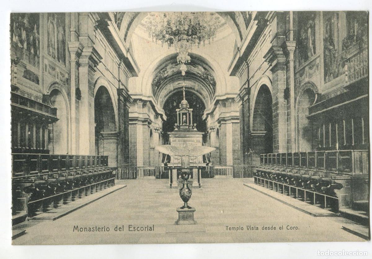 Postales: El Escorial. Monasterio del Escorial. Templo, vista desde el Coro