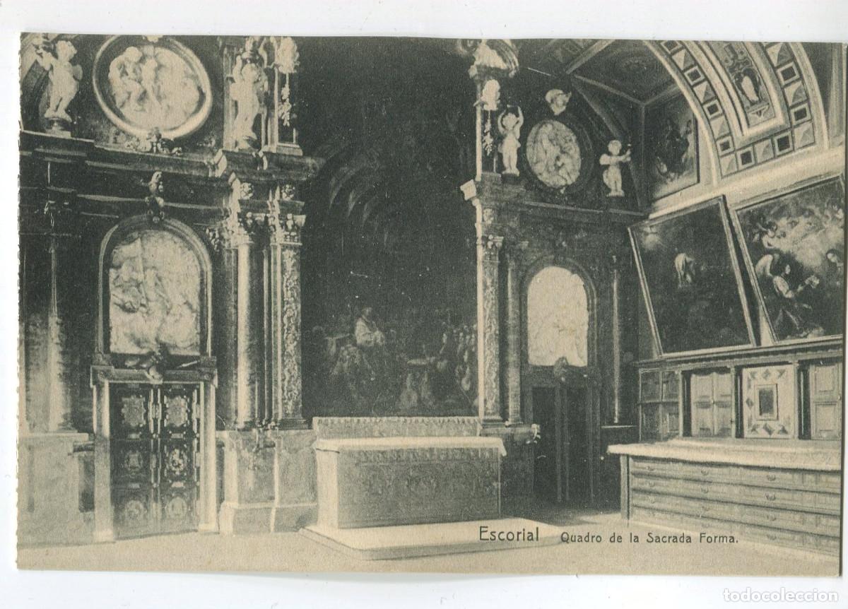 Postales: El Escorial. &rdquo;Quadro de la Sacrada Forma&rdquo;. Cuadro de la Sagrada Forma