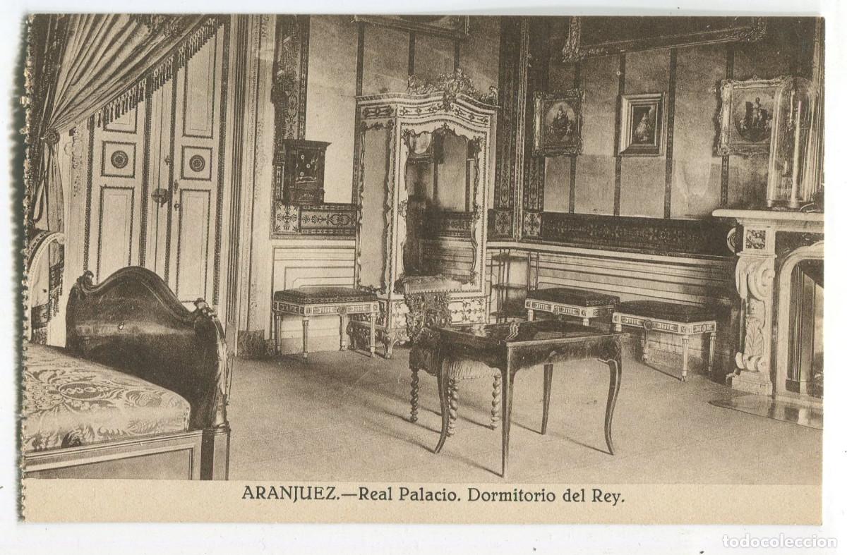 Postales: Aranjuez. Real Palacio. Dormitorio del Rey. Grafos - Foto 1
