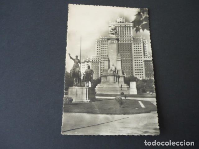 Postales: MADRID MONUMENTO A CERVANTES - Foto 1