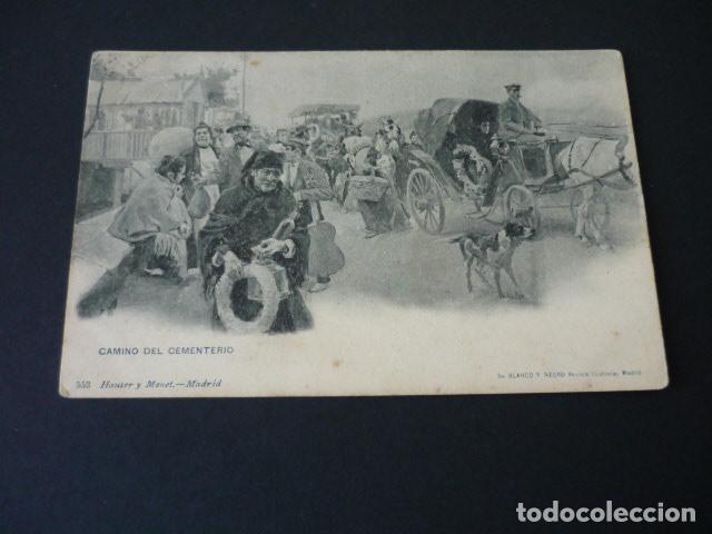 Postkarten: CAMINO DEL CEMENTERIO COL. BLANCO Y NEGRO HAUSER Y MENET
