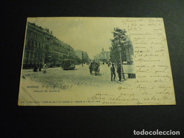 Postales: MADRID CALLE DE ALCALA - Foto 1