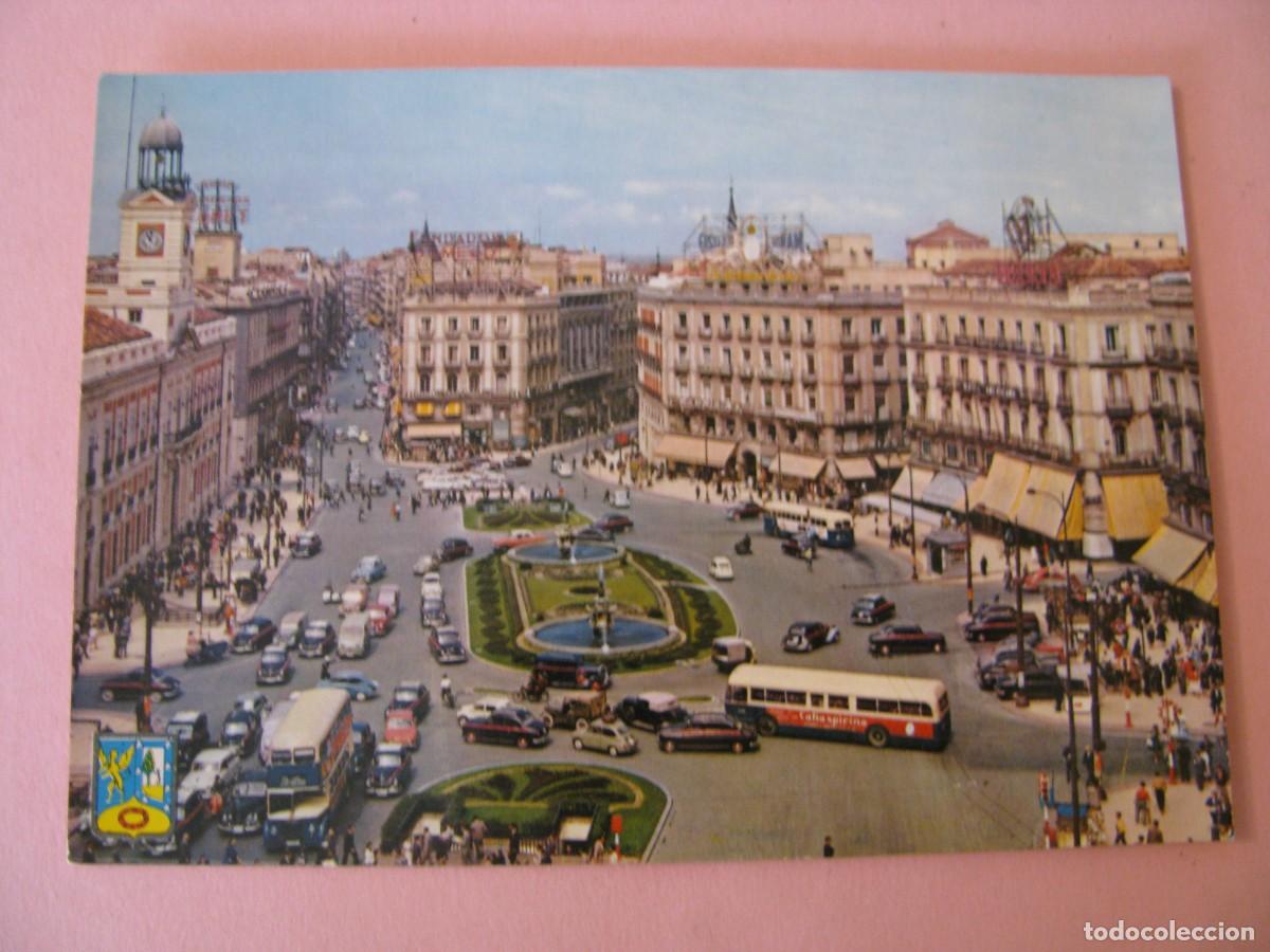 Postales: POSTAL DE MADRID. PUERTA DEL SOL. DOMINGUEZ. CIRCULADA. - Foto 1