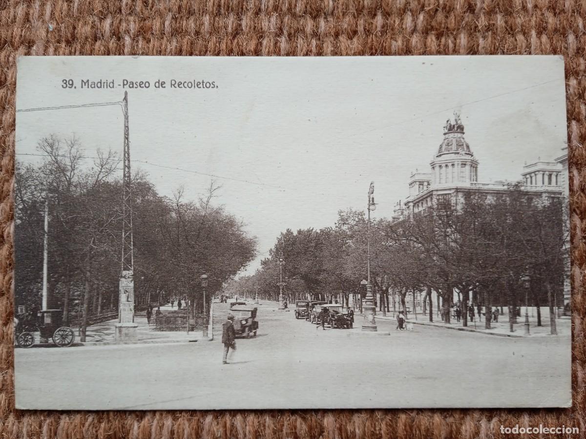 Postales: MADRID - PASEO DE RECOLETOS - ED. EXTRA - Foto 1