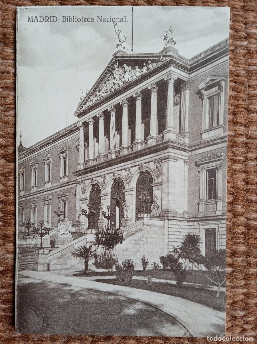 Postales: MADRID - BIBLIOTECA NACIONAL - Foto 1