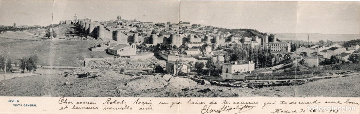 Postcards: AVILA. VISTA GENERAL. POSTAL DOBLE. HAUSER Y MENET