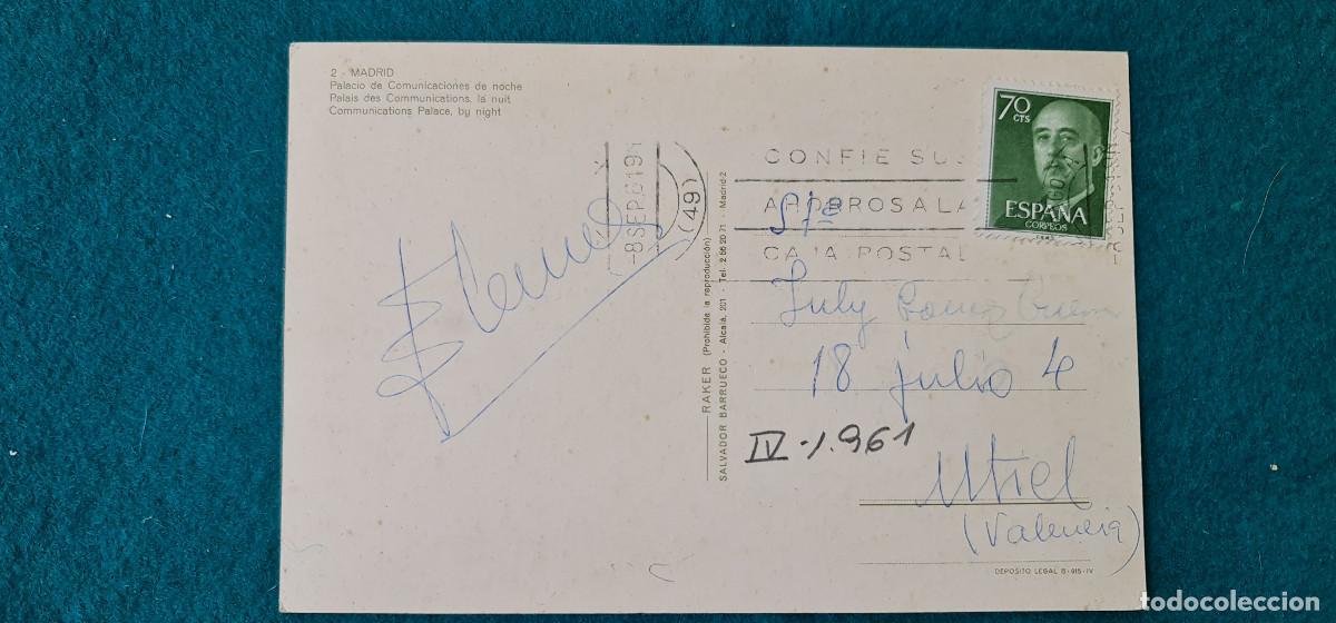 Postales: POSTAL MADRID (1961) PALACIO COMUNICACIONES - Foto 2
