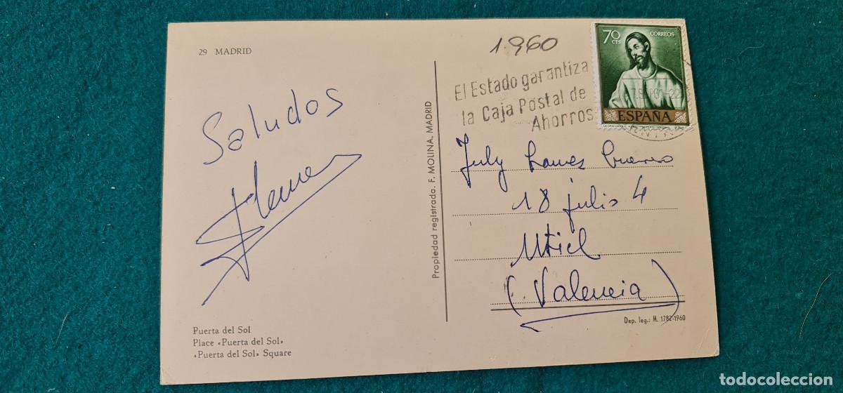 Postales: POSTAL MADRID (1960) PUERTA DEL SOL - Foto 2
