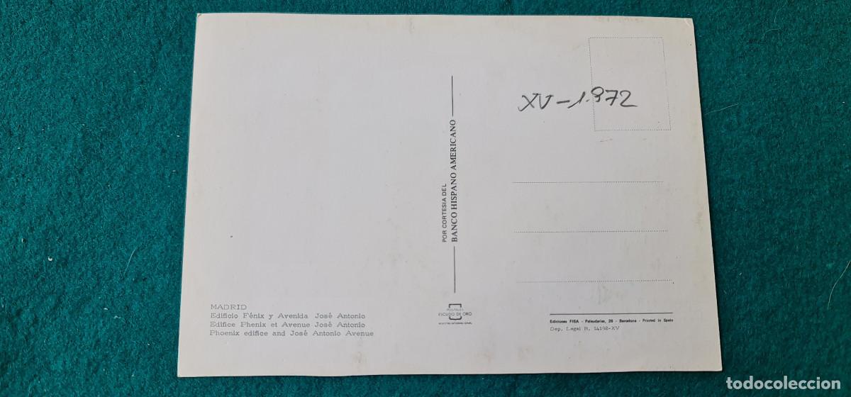 Postales: POSTAL MADRID (1972) EDIFICIO FENIX Y AV. DE JOSE ANTONIO - Foto 2