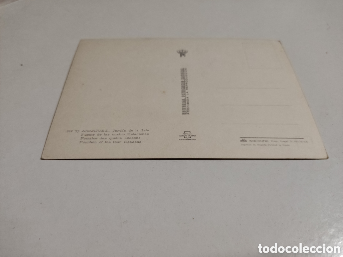 Postales: Postal Aranjuez fuente - Foto 2