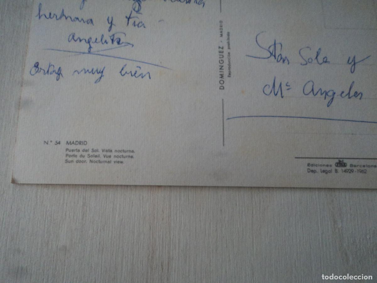 Postales: 54 Madrid, puerta del sol, Ed. dominguez, circulada - Foto 2