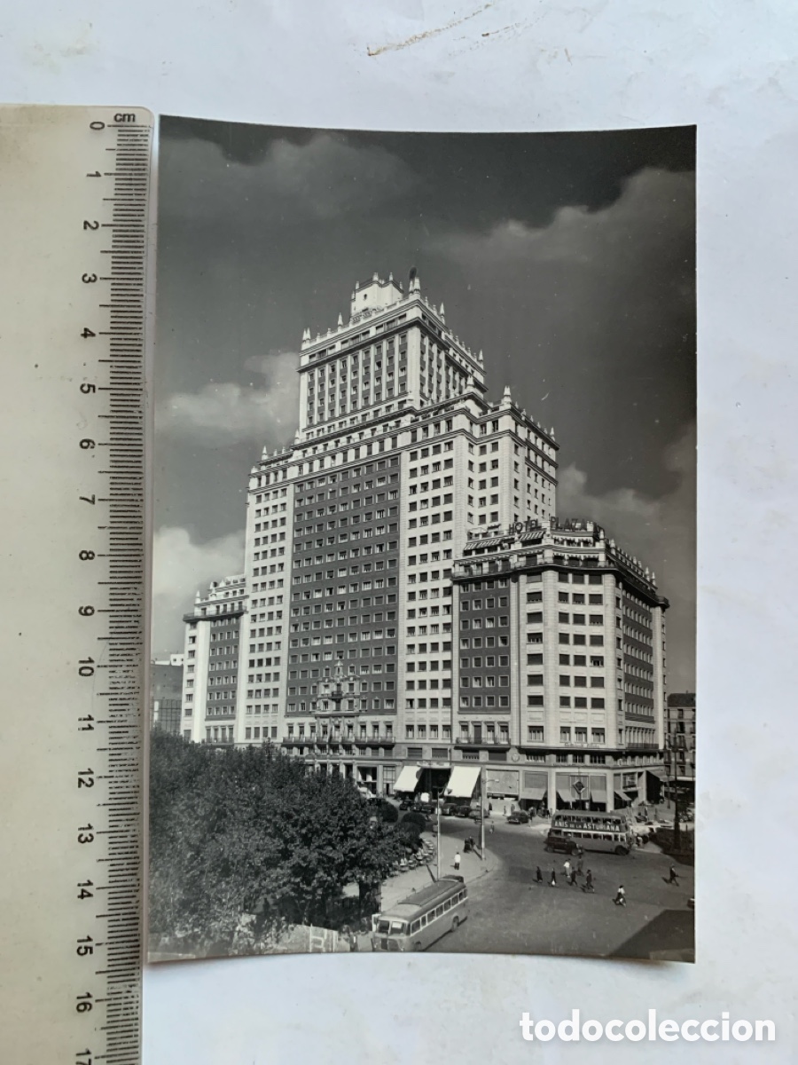 Postales: POSTAL. MADRID. EDIFICIO ESPA&Ntilde;A. DOM&Iacute;NGUEZ. - Foto 1