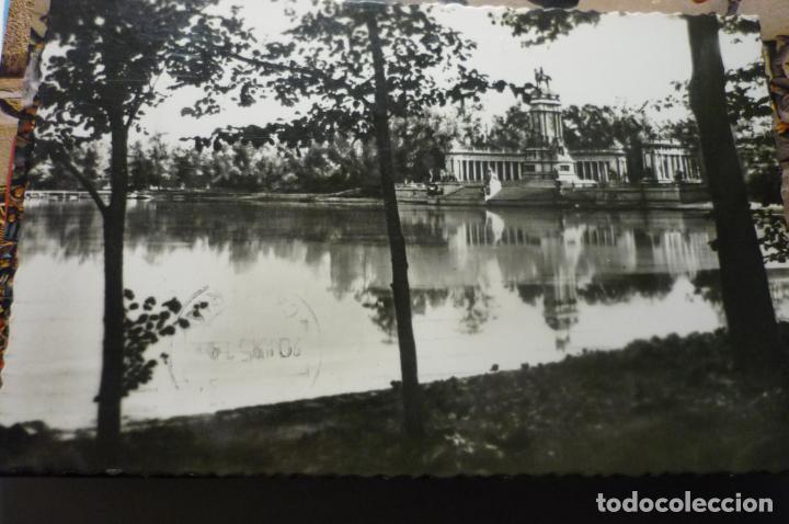 Postales: postal madrid estanque retiro -circulada cm - Foto 1