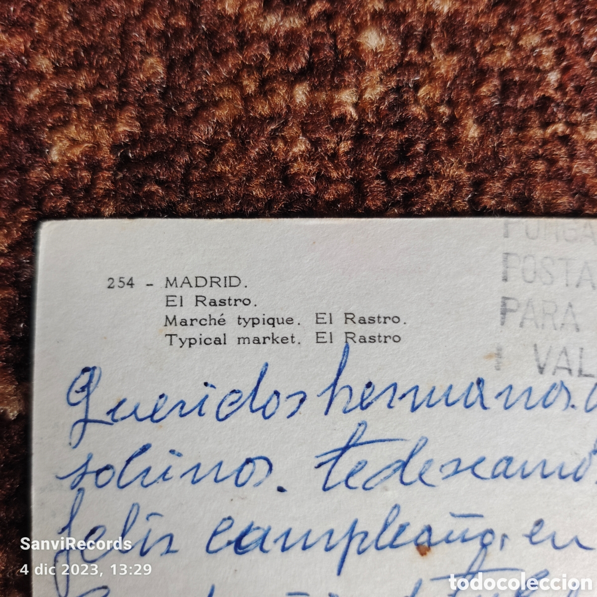Postales: POSTAL: MADRID, EL RASTRO (MADRID) - Foto 3