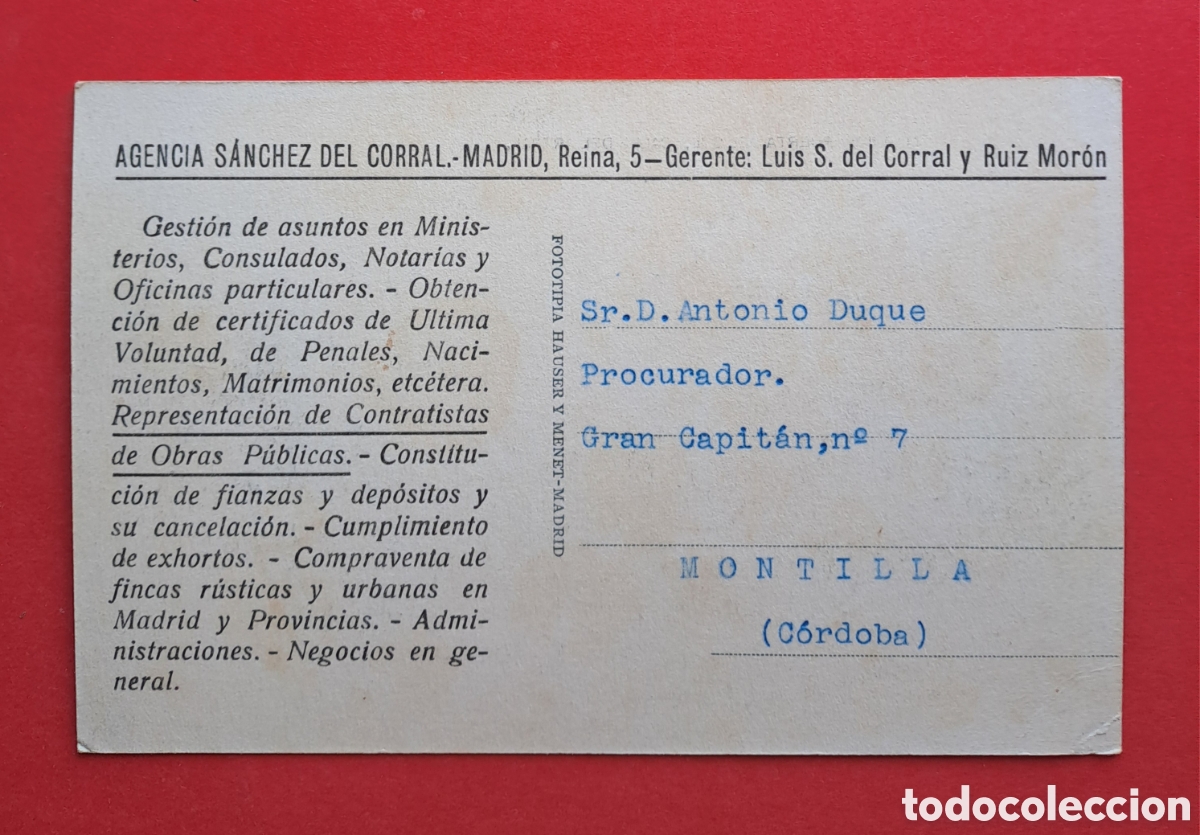 Postales: TARJETA POSTAL PUERTA DEL SOL MADRID - Foto 2