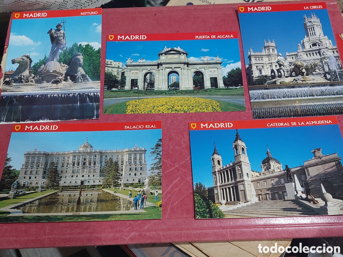 Postales: Lote de Cinco Postales Madrid - Foto 1