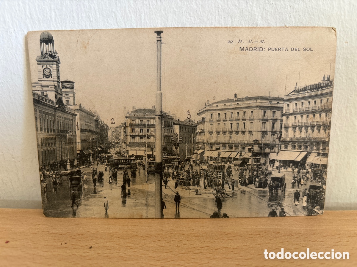 Postales: Tarjeta postal Madrid, puerta del Sol - Foto 2