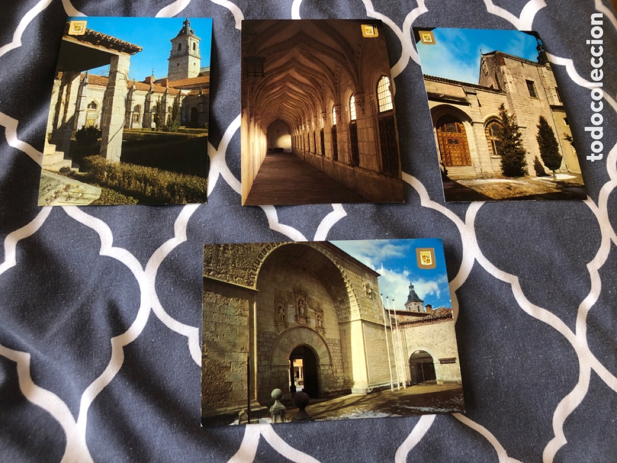Postais: Lote 4 postales Monasterio del Paular. Esplendor Escudo de oro. Sin circular. ASM