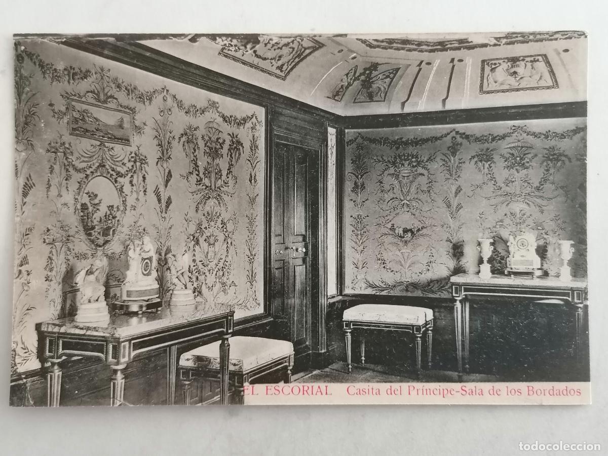 Postcards: POSTAL EL ESCORIAL, CASITA DEL PRINCIPE-SALA DE LOS BORDADOS, SIN CIRCULAR