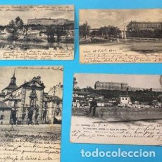 Postales: POSTALES HAUSER Y MENET MADRID 90, 704, 889 Y 1709 CIRCULADAS CON SELLO