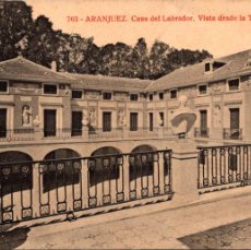 Postales: ARANJUEZ-CASA DEL LABRADOR-VISTA DESDE LA TERRAZA- JOYAS DE ESPAÑA Nº 763 - ALMIRALL/THOMAS-139X90MM