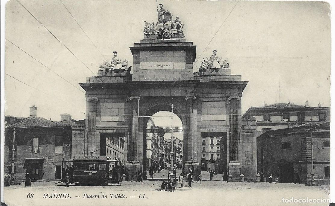 Postales: MADRID - PUERTA DE TOLEDO - LL. - Foto 1