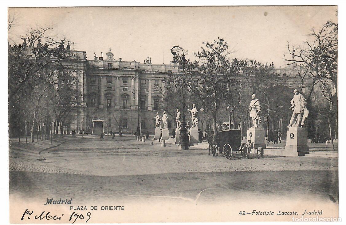 Postales: POSTAL MADRID PLAZA DE ORIENTE SIN CIRCULAR - Foto 1