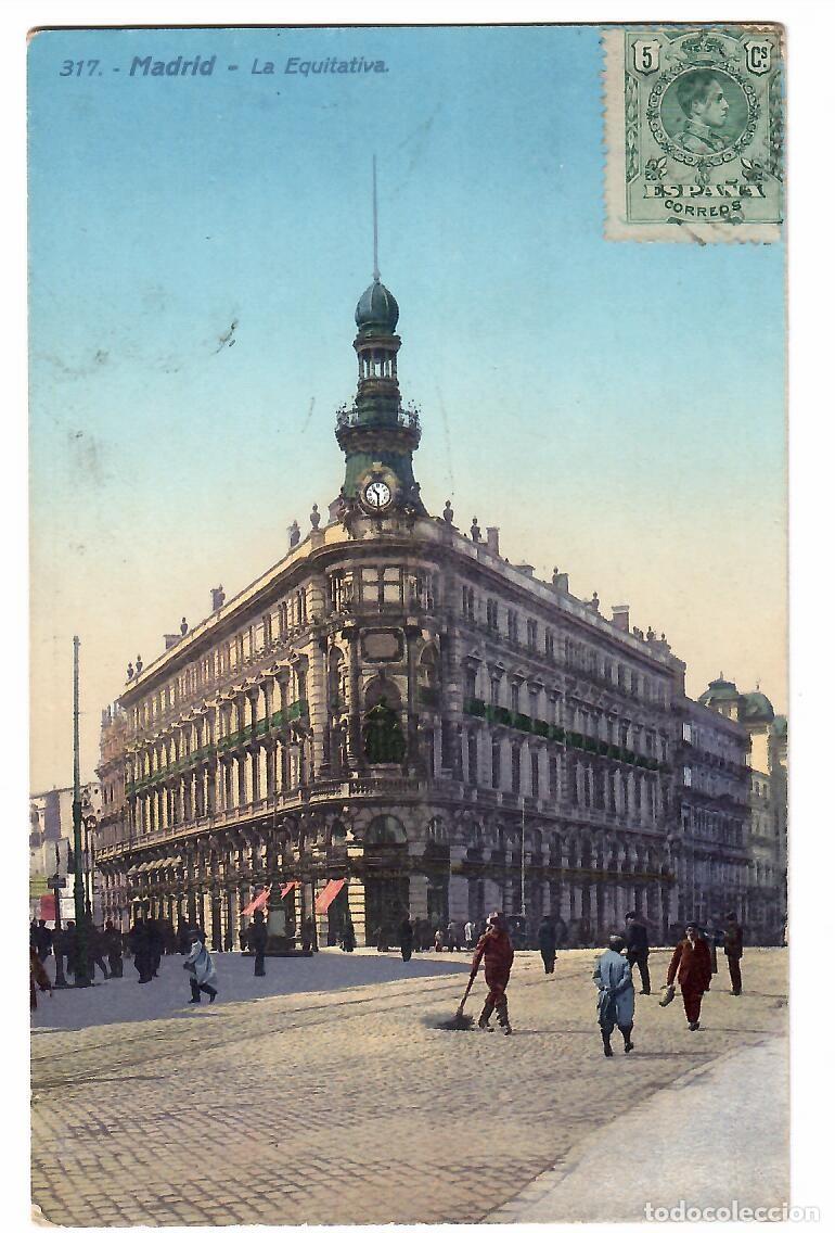 Postales: POSTAL MADRID LA EQUITATIVA ESCRITA - Foto 1