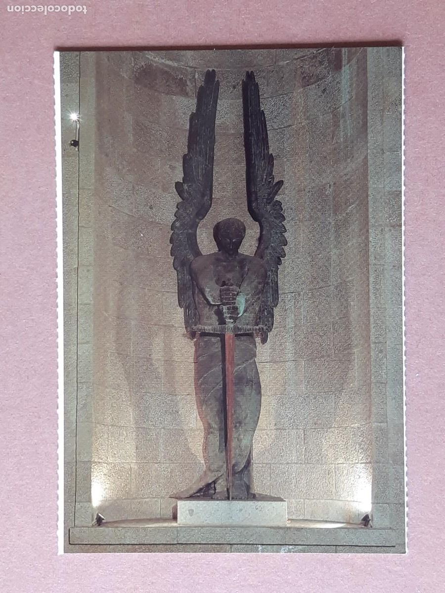 Cartes Postales: POSTAL VC 1015 PATRIMONIO NACIONAL. ARC&Aacute;NGEL EN BRONCE. VALLE DE LOS CAIDOS. 2007. SIN CIRCULAR.