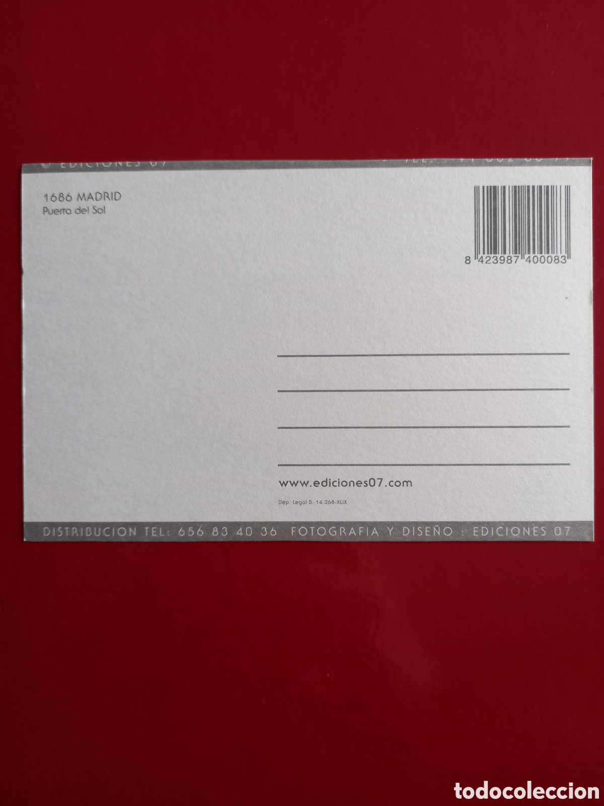 Postales: POSTAL SIN CIRCULAR - MADRID, PUERTA DEL SOL - Foto 2
