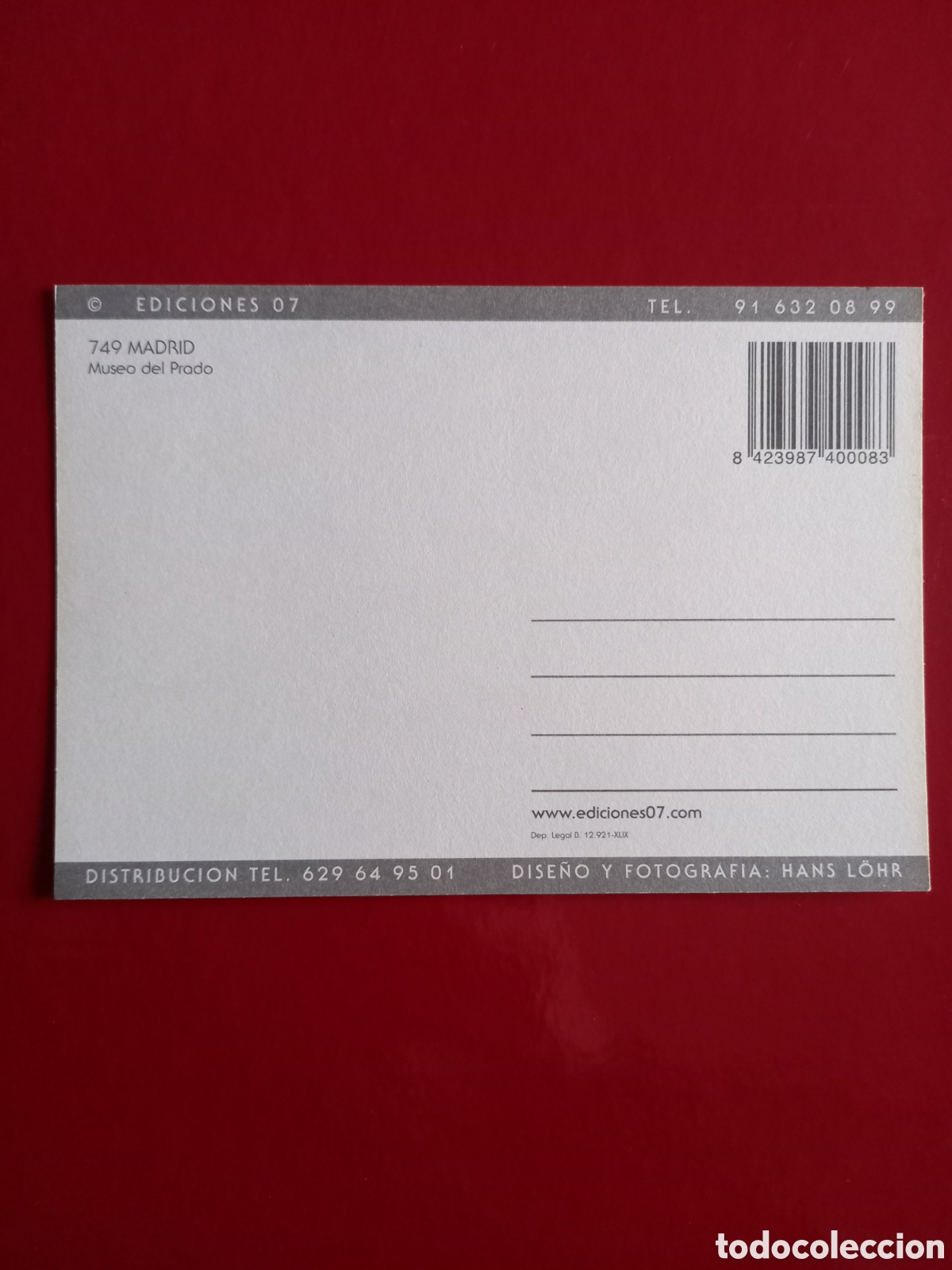Postales: POSTAL SIN CIRCULAR - MADRID, MUSEO DEL PRADO - Foto 2