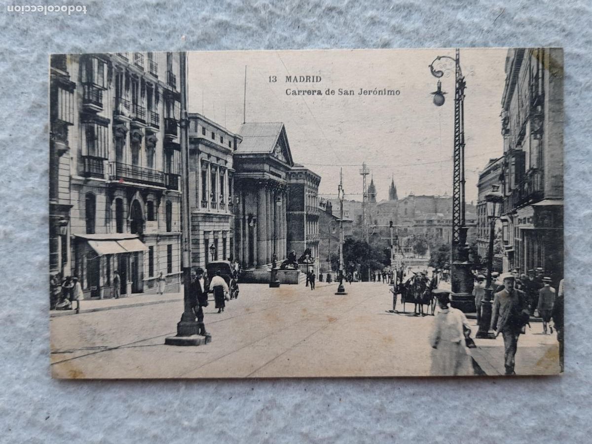 Postales: Madrid. Carrera de San Jer&oacute;nimo. - Foto 1