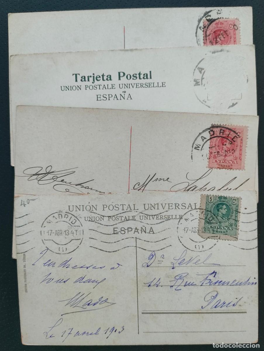 Postales: MADRID LOTE DE 4 POSTALES DIVERSAS DE EPOCA - Foto 2