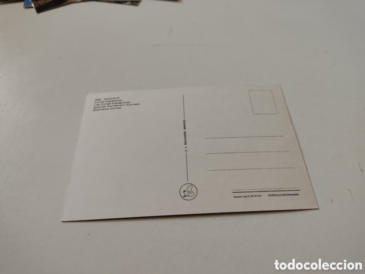 Postales: Postal Madrid Cortes Espa&ntilde;olas - Foto 2