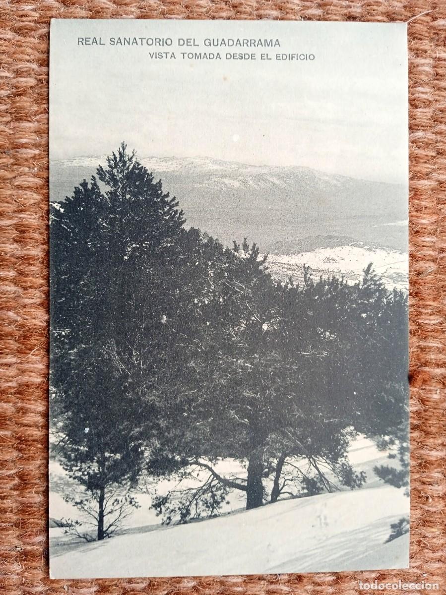 Postales: REAL SANATORIO DE GUADARRAMA - VISTA DESDE EL EDIFICIO - HAUSER Y MENET - Foto 1
