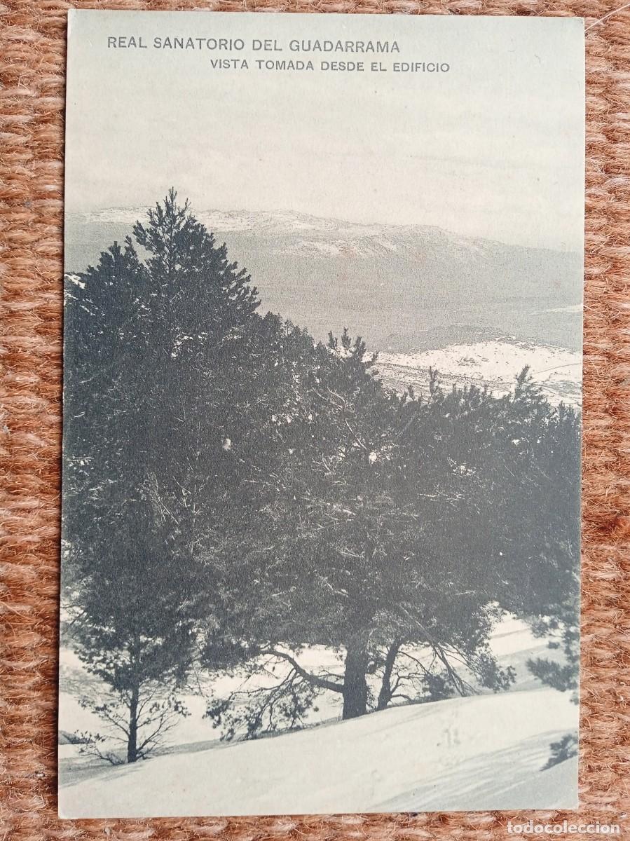 Postales: REAL SANATORIO DE GUADARRAMA - VISTA DESDE EL EDIFICIO - HAUSER Y MENET - Foto 1