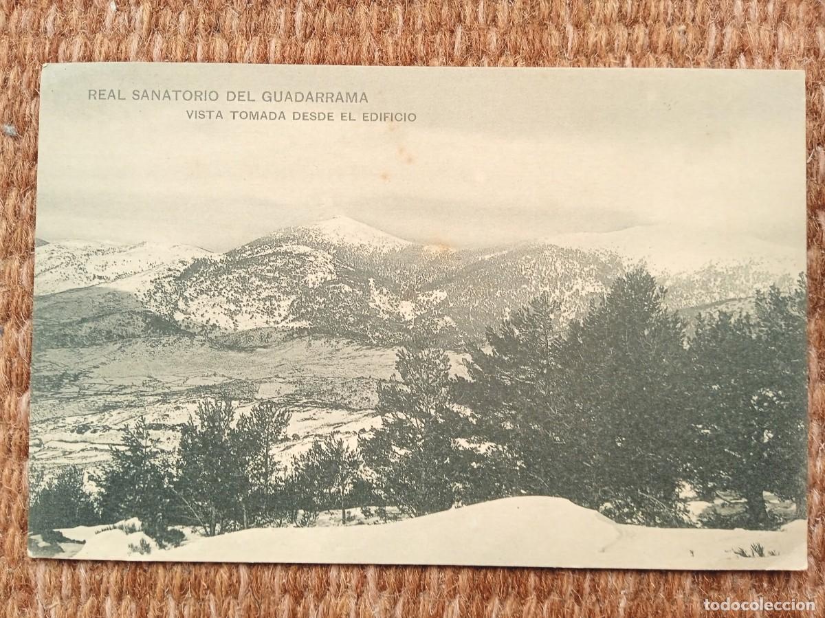 Postales: REAL SANATORIO DE GUADARRAMA - VISTA DESDE EL EDIFICIO - HAUSER Y MENET - Foto 1