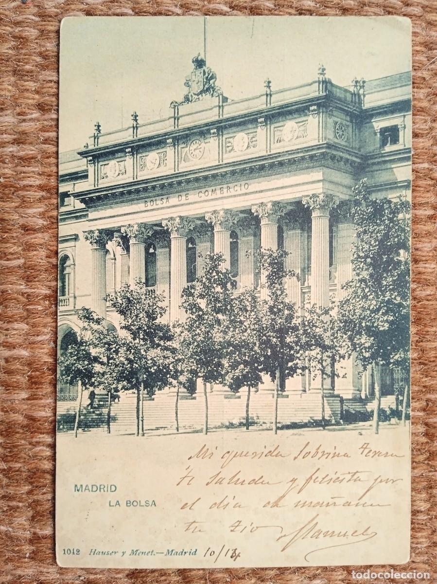 Postales: MADRID - LA BOLSA - ED. HAUSER Y MENET - Foto 1