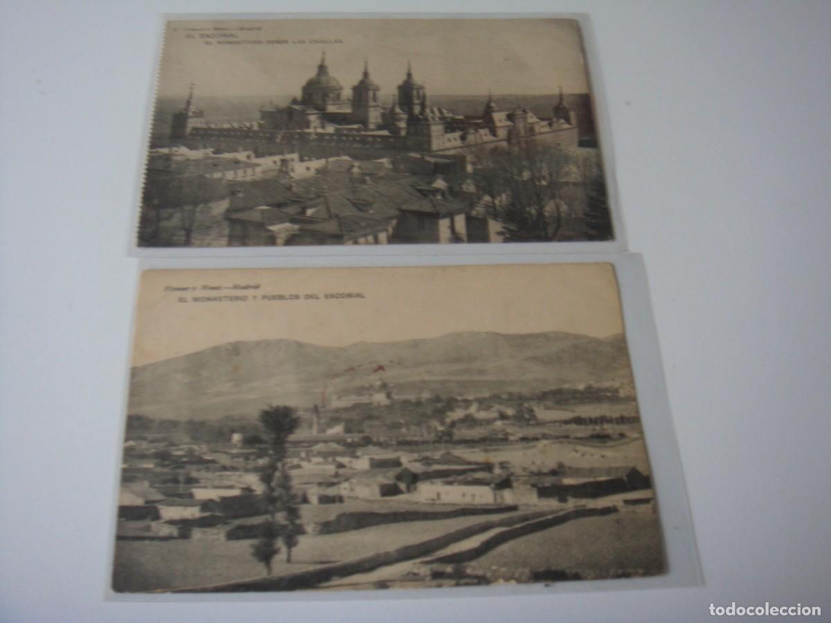 Postales: 2 POSTALES MONASTERIO DEL ESCORIAL - Foto 1