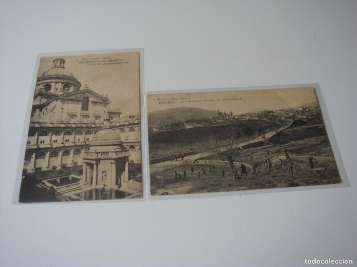 Postales: 2 POSTALES MONASTERIO DEL ESCORIAL - Foto 1