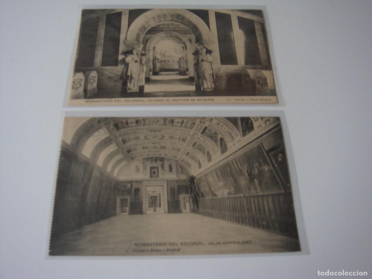 Postales: 2 POSTALES MONASTERIO DEL ESCORIAL - Foto 1