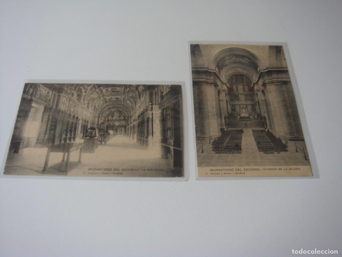 Postales: 2 POSTALES MONASTERIO DEL ESCORIAL - Foto 1