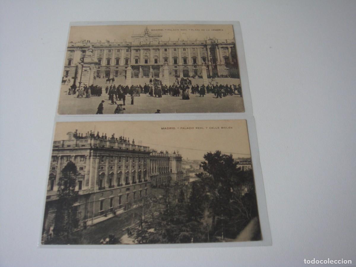 Postales: 2 POSTALES MADRID PALACIO REAL - Foto 1