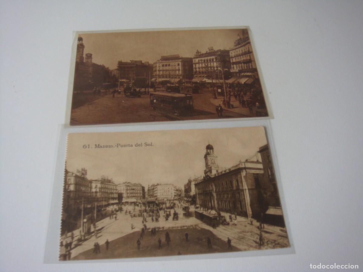 Postales: 2 POSTALES MADRID PUERTA DEL SOL - Foto 1