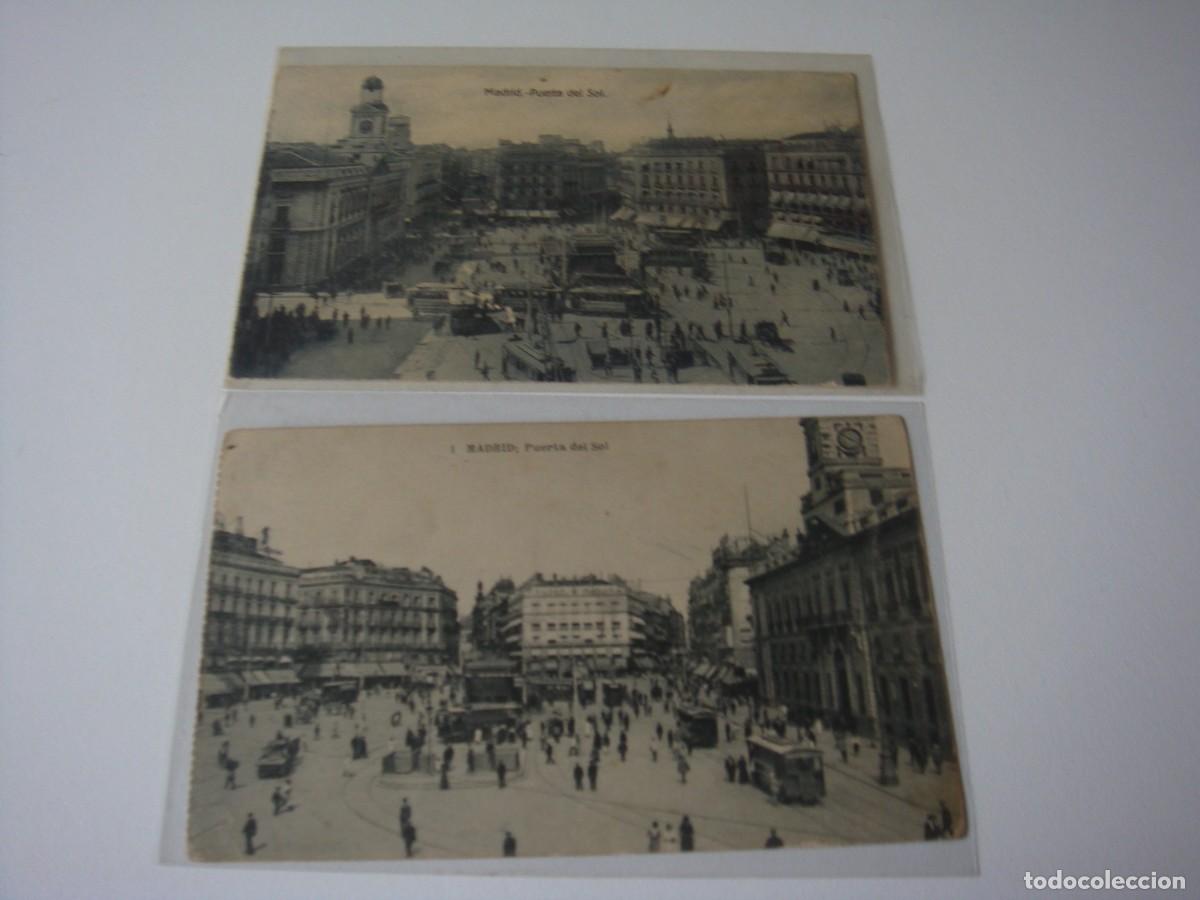 Postales: 2 POSTALES MADRID PUERTA DEL SOL - Foto 1