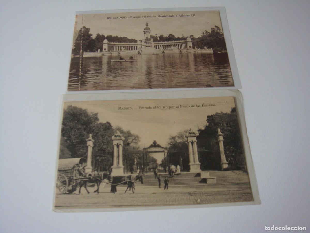 Postales: 2 POSTALES MADRID EL RETIRO - Foto 1